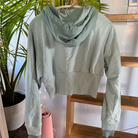 Nike Green Cropped Hoodie - Picture 4 of 5